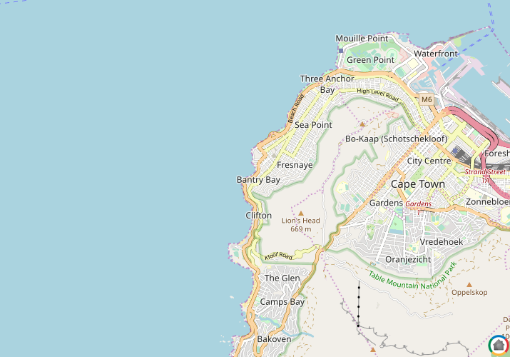 Map location of Bantry Bay